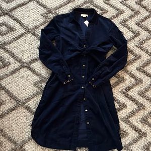 Navy corduroy dress